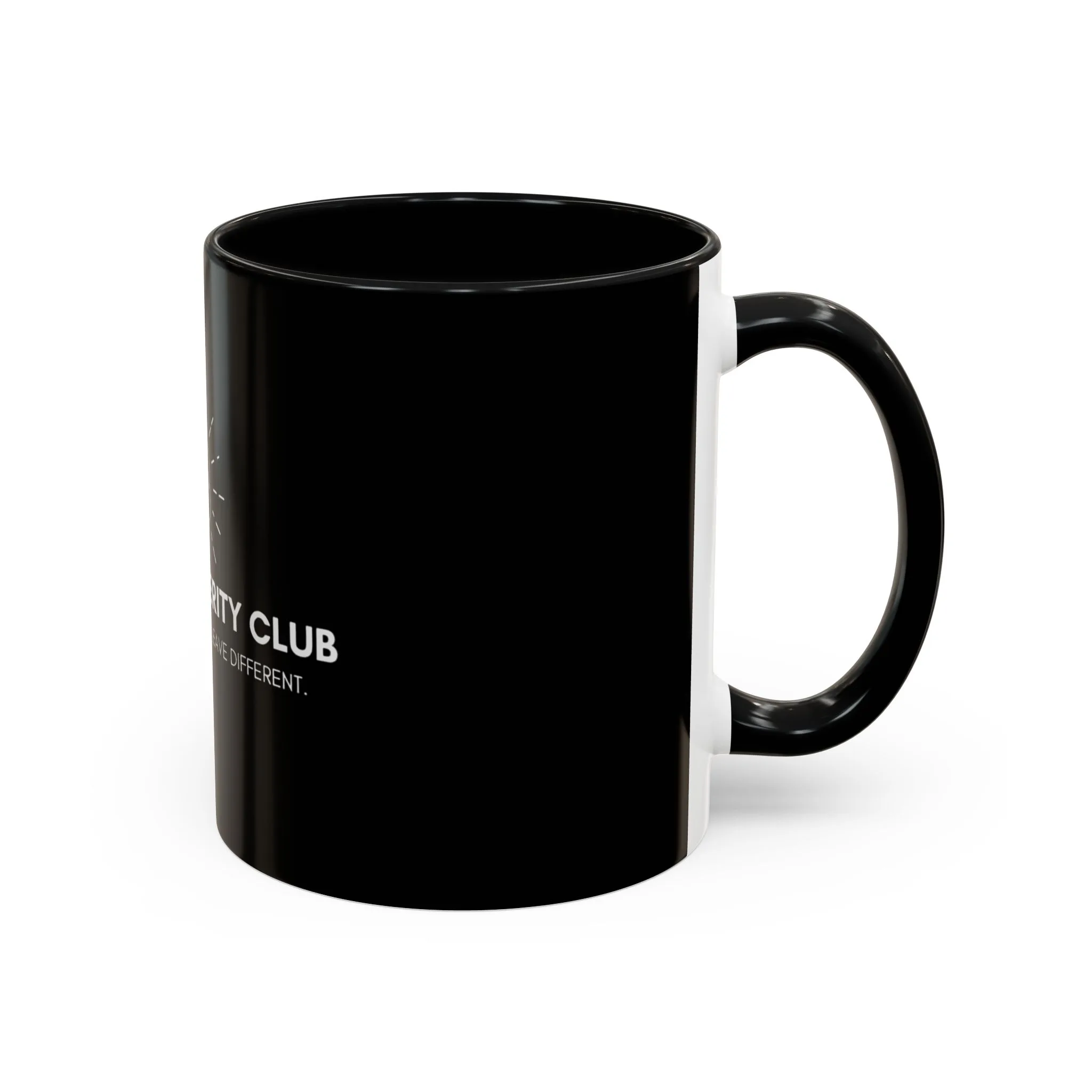 Men's Prosperity Club Coffee Mug - Motivational Black Mug - 11 oz - Image 2
