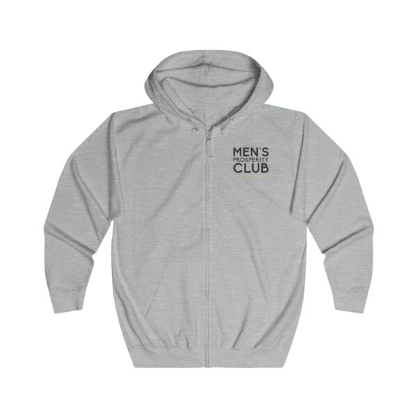Men's Prosperity Club Full Zip Hoodie for Comfort and Versatility - Image 3