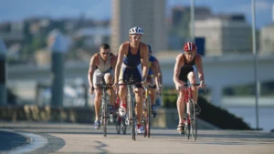 Group-cycling-race-representing-Impact-of-Fitness-on-Well-Being