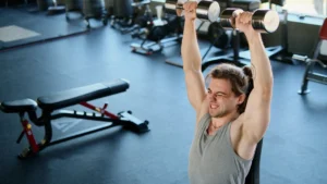 Building-Lean-Muscle-dumbbell-overhead-press