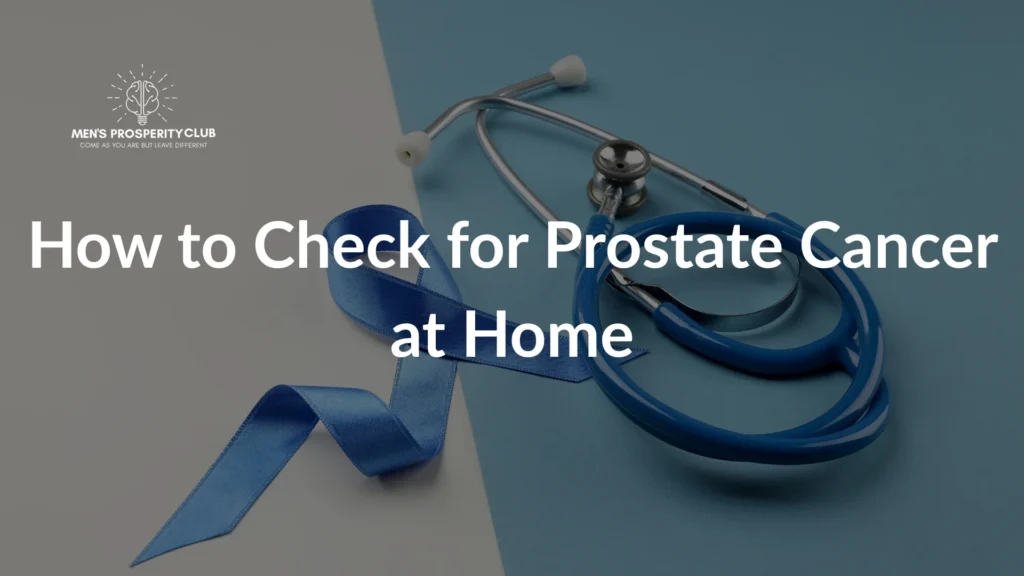 How-to-Check-for-Prostate-Cancer-at-Home-with-a-stethoscope-and-blue-ribbon