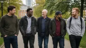 group-of-men-walking-together-in-a-city-park-representing-emotional-safety-peer-support-and-connection