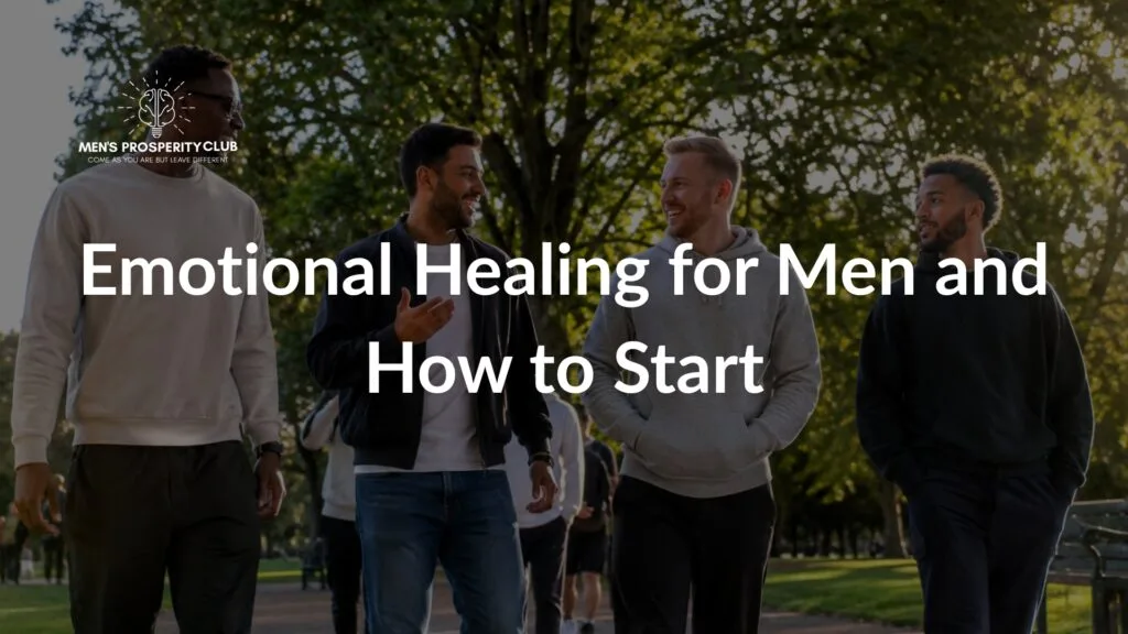 Emotional-Healing-for-men-through-supportive-conversation-while-walking-together-in-a-peaceful-green-park